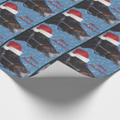 ポニーサンタクリスマスグリーティング ラッピングペーパー (角)