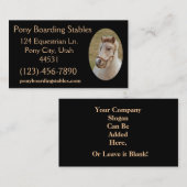 ポニーサンプル1 名刺 (正面/裏面)