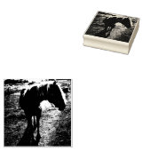 ポニーシルエットのゴム印 ラバースタンプ (押印)