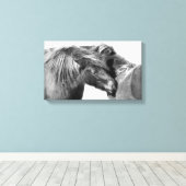 ポニースクラッチ キャンバスプリント (インサイチュ (ウッドフロア))