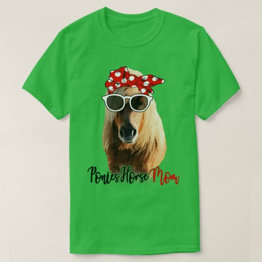 ポニーズホースシャツポニーズホースマムバンダナ Tシャツ (デザイン正面)