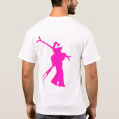 ポニーテールがだまさないために注意しないで下さい! Tシャツ (裏面)