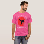 ポニーテールが戦闘機を騙すなおもしろいい Tシャツ (正面フル)