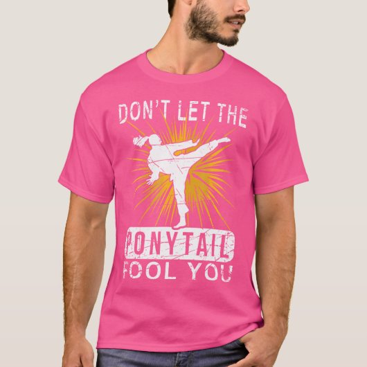 ポニーテールに柔道を騙すな Tシャツ (正面)