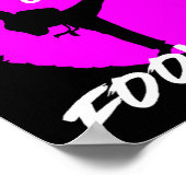 ポニーテールに空手を騙すなおもしろいい ポスター (角)