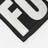 ポニーテールに騙されるな 空手キック フリースブランケット (角)