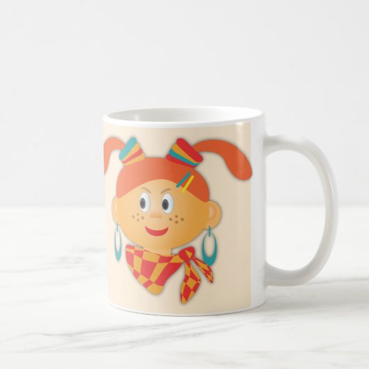 ポニーテールの少女 コーヒーマグカップ (右)