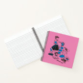 ポニーテールレトロスタイルスパイラルノート ノートブック (内部)