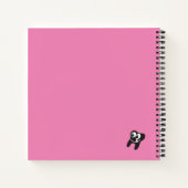 ポニーテールレトロスタイルスパイラルノート ノートブック (裏面)