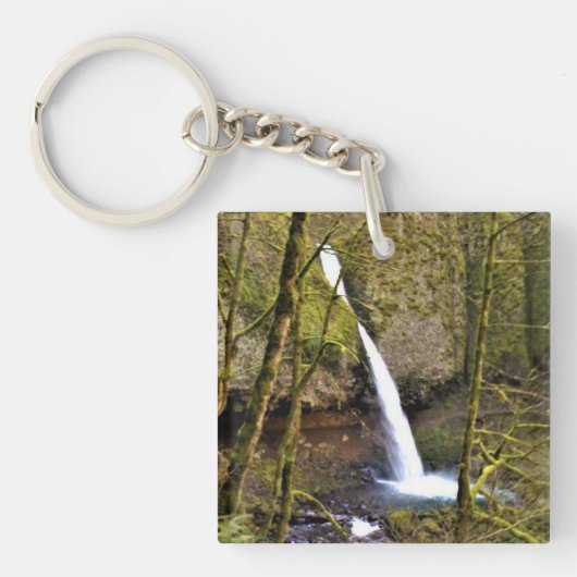 ポニーテール滝、オレゴン キーホルダー (正面)