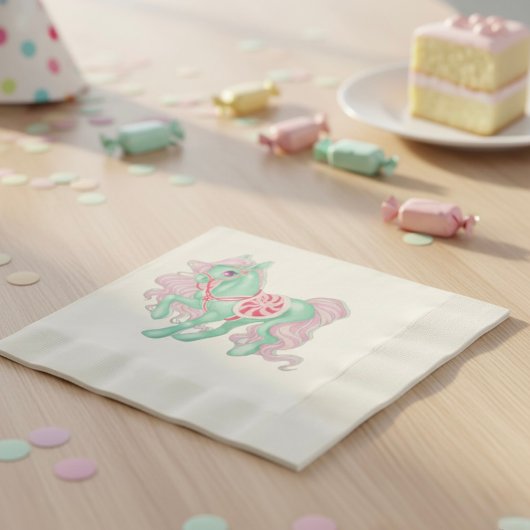 ポニーナプキンス 縁ありランチョンナプキン