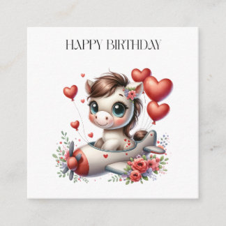 ポニーパイロット 誕生日 エンクロージャーカード