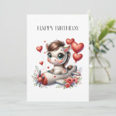 ポニーパイロット 誕生日 カード (スタンド正面)
