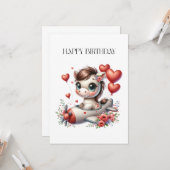 ポニーパイロット 誕生日 カード (正面/裏面インサイチュ)