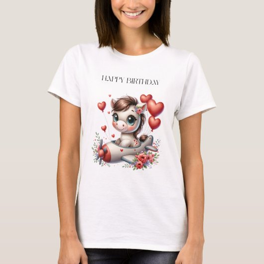ポニーパイロット 誕生日 Tシャツ (正面)