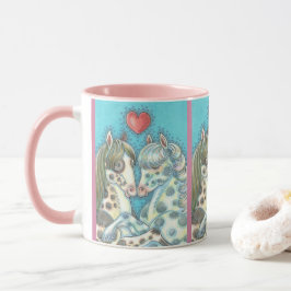 ポニーパッションCUMBO馬MUGピンクのトリム マグカップ