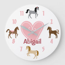 ポニーパーソナライズされたズとピンクのハート馬