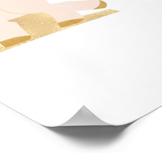 ポニーパーソナライズされた付きモノグラム ポスター (角)