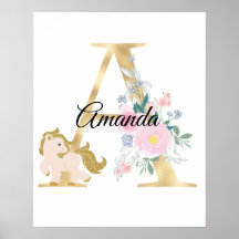 ポニーパーソナライズされた付きモノグラム