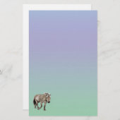 ポニーホースパステル文房具紙 便箋 (正面/裏面)