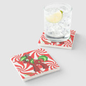 ポニーマーブルストーンコースタークリスマス ストーンコースター (横)