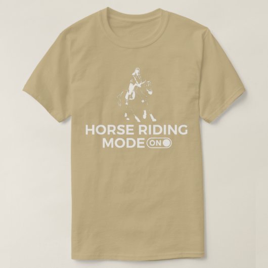 ポニーライダーギフトの乗馬モード Tシャツ (デザイン正面)