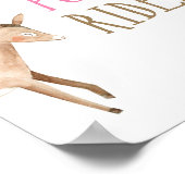 ポニーライドファームアニマルズ納屋周囲の庭ガール誕生日 ポスター (角)