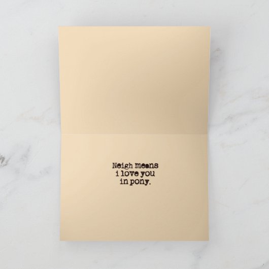 ポニーラブバレンタインの挨拶状 シーズンカード (内部)