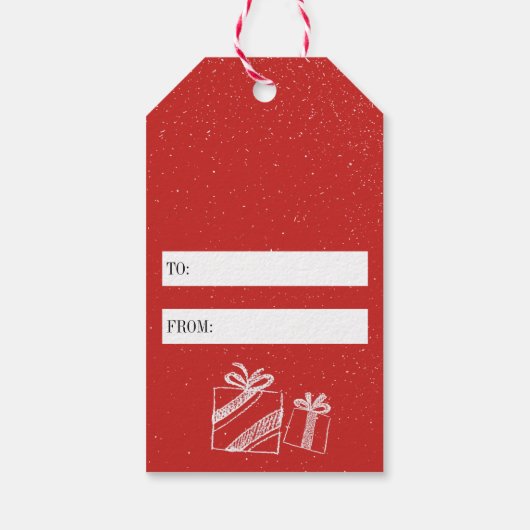 ポニーレッドではないホリデーユーモアのスポイラー警告 ギフトタグ (裏面)