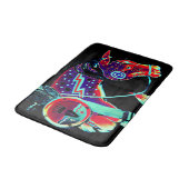 ポニー付き中湯絵を描マットデザイン バスマット (アングル)