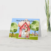 ポニー付き少年の誕生日カード シーズンカード (正面)
