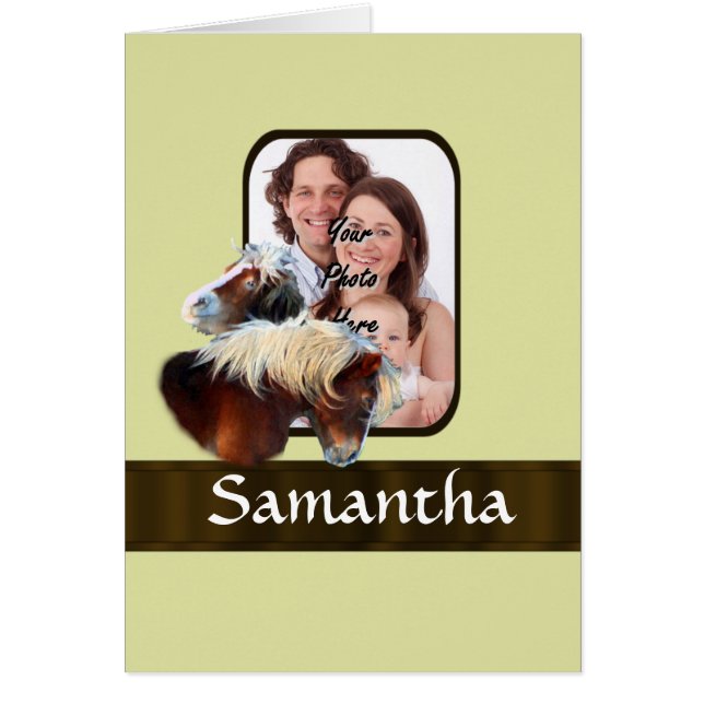 ポニー写真テンプレート (正面)