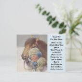 ポニー幼少期の思い出お正月のトーストポストカード シーズンポストカード (スタンド正面)