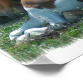 ポニー絵を描キャンバス印刷 ポスター (角)