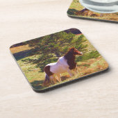 ポニー絵を描バイザパイン コースター (左側)