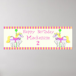 ポニー色彩の鮮やか誕生日ポスター ポスター