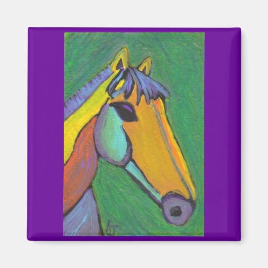 ポニー色彩の鮮やか – マグネット (正面)