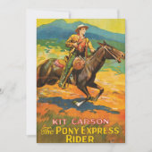 ポニー表現🌄キットカーソンヒストリックカウボーイヴィンテージ 招待状 (正面)