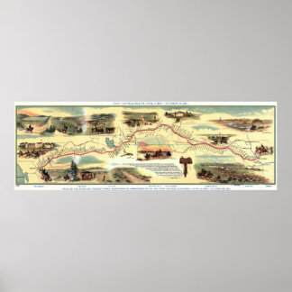 ポニー表現ルート:アメリカ史1860-1861 ポスター