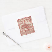 ポニー表現ヴィンテージスタンプ ラウンドシール (封筒)