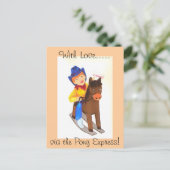 ポニー表現 ポストカード (スタンド正面)