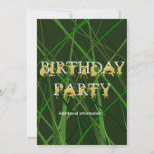 ポニー誕生日パーティーの招待、明るい色 招待状 (裏面)