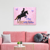 ポニー遊と一緒に キャンバスプリント (インサイチュ (リビング))