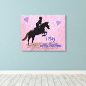 ポニー遊と一緒に キャンバスプリント (インサイチュ (ウッドフロア))