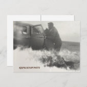 ポニー・イン・カー・ポストカード ポストカード (正面/裏面)