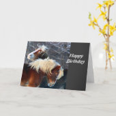 ポニー カード (黄色い花)