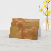 ポニー カード (黄色い花)