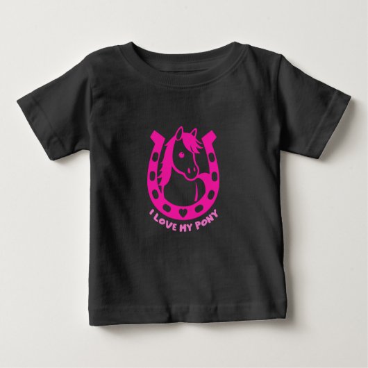ポニー・クラブ・ライダー ベビーTシャツ (正面)
