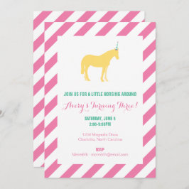 ポニー·バースデー·パーティー 招待状