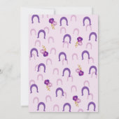 ポニー パーティの女の子 招待状 (裏面)